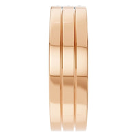 RI-1812 Rose Gold Ring SET - Side View