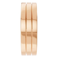 RI-1812 Rose Gold Ring UNSET - Side View
