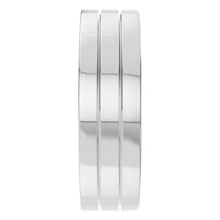 RI-1812 White Gold Ring UNSET - Side View