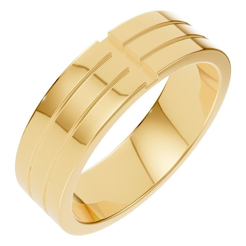RI-1812 Yellow Gold Ring UNSET - Main View