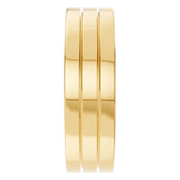 RI-1812 Yellow Gold Ring UNSET - Side View