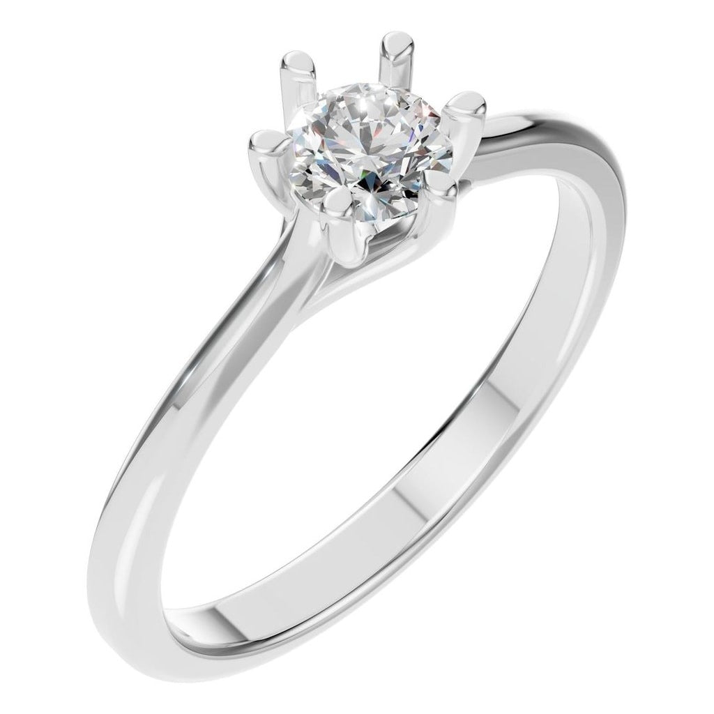 RI-1876 White Gold Ring SET - Main View