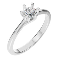 RI-1876 White Gold Ring SET - Main View