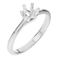 RI-1876 White Gold Ring UNSET - Main View