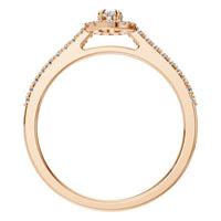 RI-1895 Rose Gold Ring SET - Top View