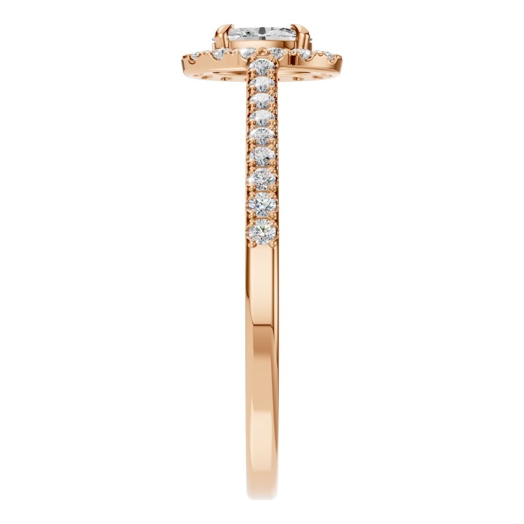 RI-1895 Rose Gold Ring SET - Side View