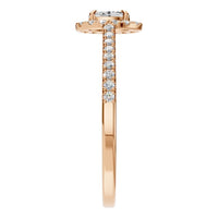 RI-1895 Rose Gold Ring SET - Side View