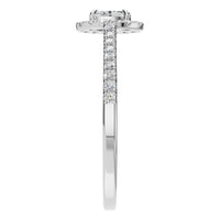 RI-1895 White Gold Ring SET - Side View
