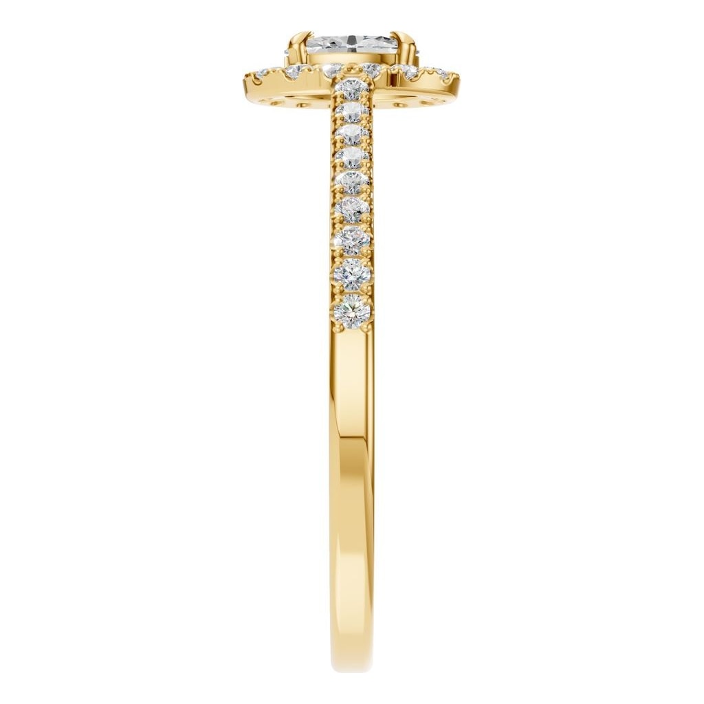 RI-1895 Yellow Gold Ring SET - Side View