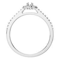 RI-1895 White Gold Ring UNSET - Top View