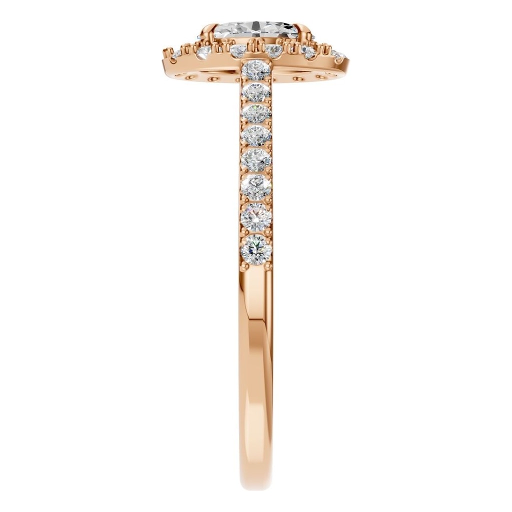 RI-1895 Rose Gold Ring SET - Side View