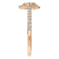 RI-1895 Rose Gold Ring SET - Side View