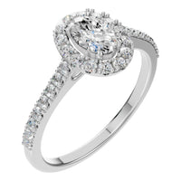 RI-1895 White Gold Ring SET - Main View