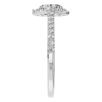 RI-1895 White Gold Ring SET - Side View