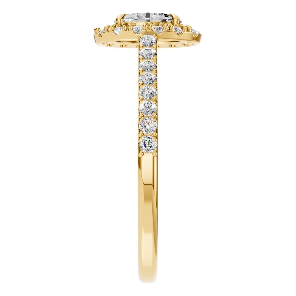 RI-1895 Yellow Gold Ring SET - Side View