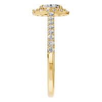 RI-1895 Yellow Gold Ring SET - Side View