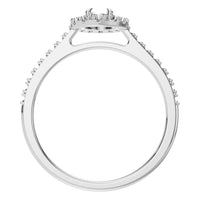 RI-1895 White Gold Ring UNSET - Top View