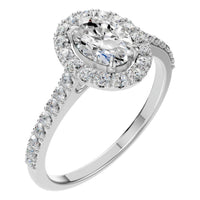 RI-1895 White Gold Ring SET - Main View
