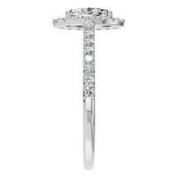 RI-1895 White Gold Ring SET - Side View