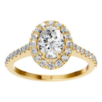 RI-1895 Yellow Gold Ring SET - Front View