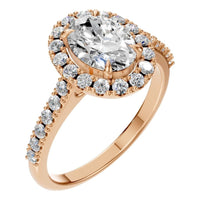 RI-1895 Rose Gold Ring SET - Main View