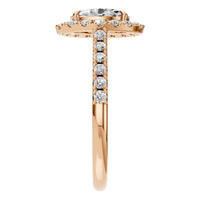 RI-1895 Rose Gold Ring SET - Side View