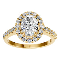 RI-1895 Yellow Gold Ring SET - Front View