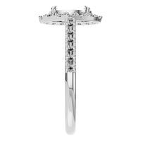 RI-1895 White Gold Ring UNSET - Side View