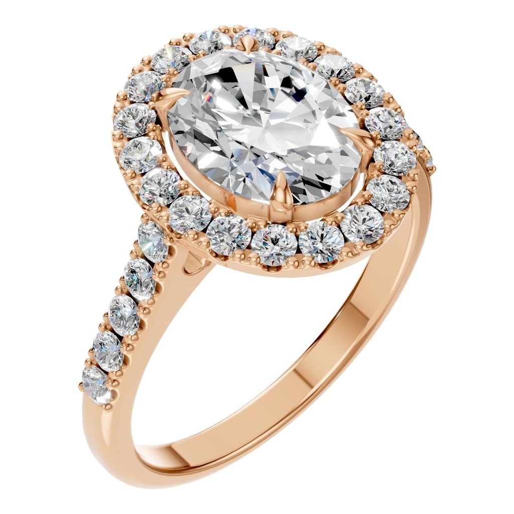 RI-1895 Rose Gold Ring SET - Main View