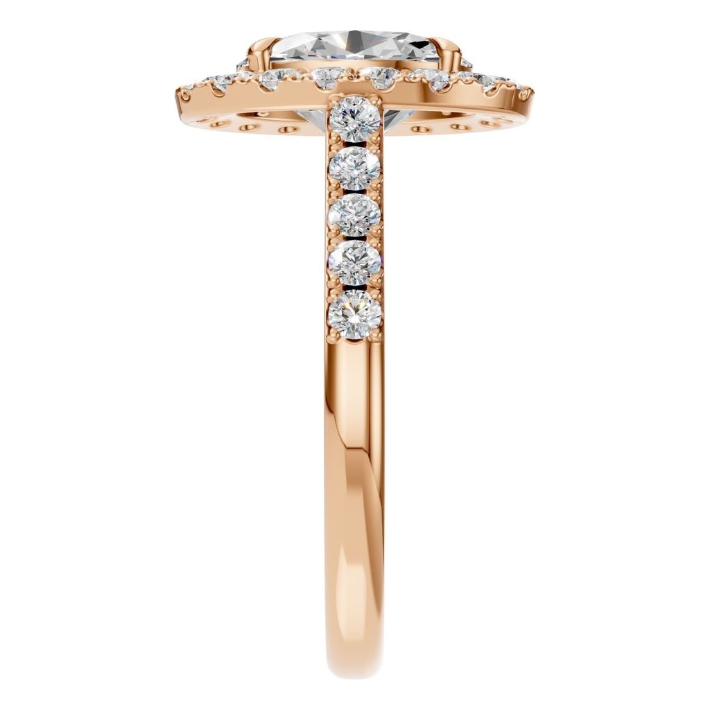 RI-1895 Rose Gold Ring SET - Side View