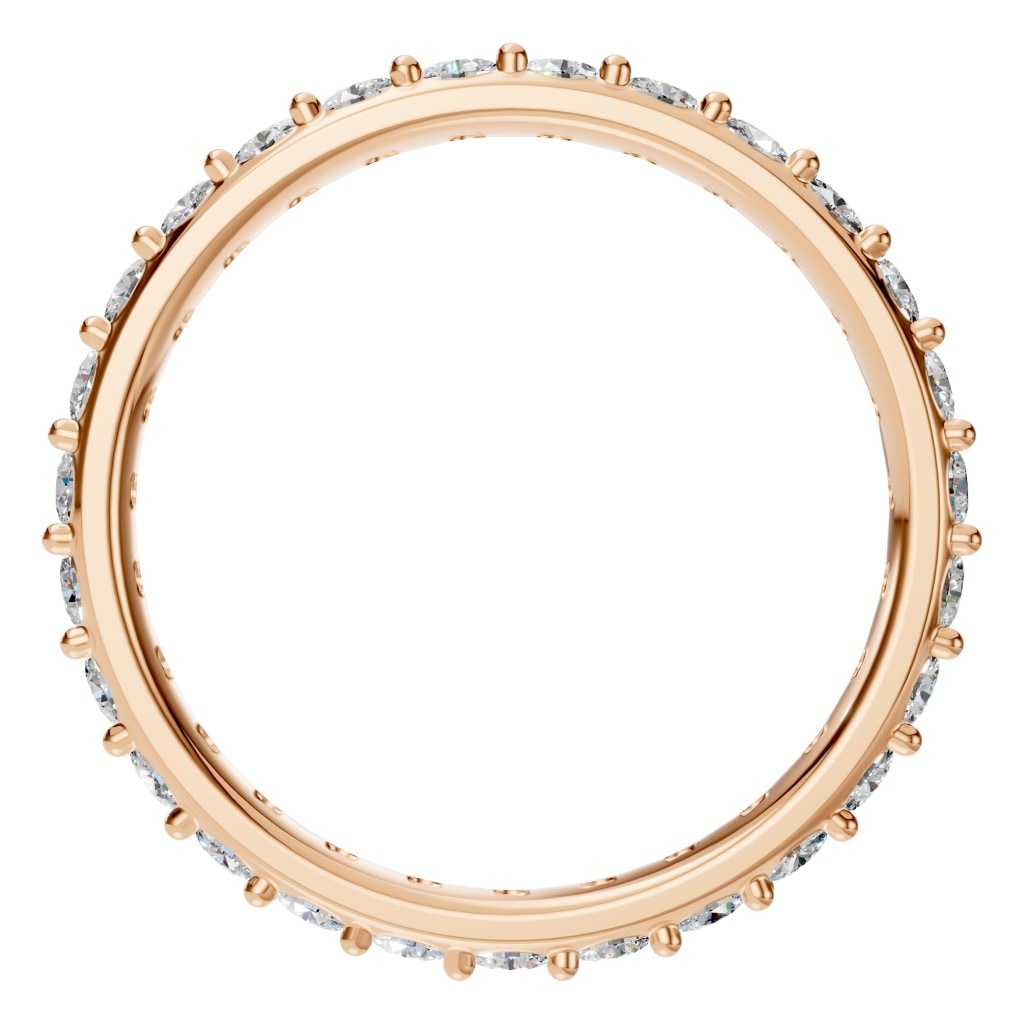 RI-1907 Rose Gold Ring SET - Top View