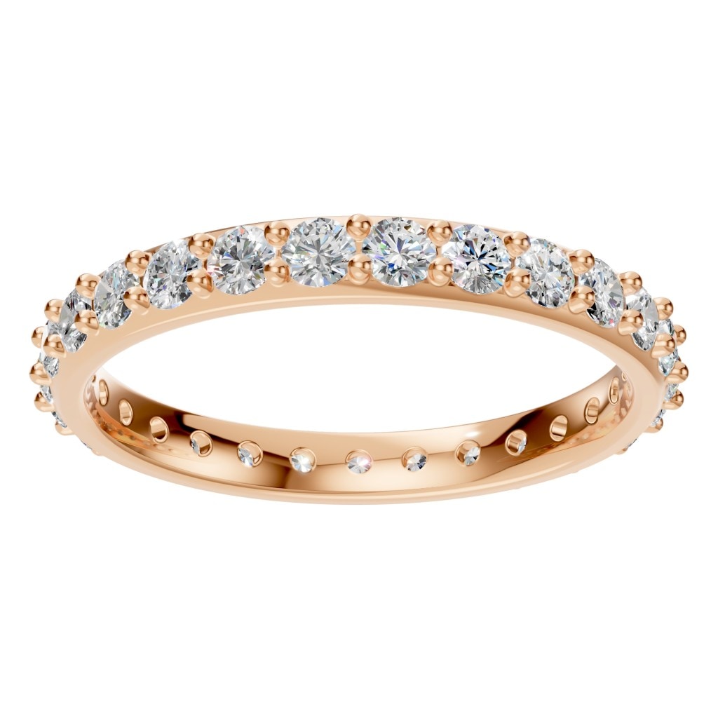 RI-1907 Rose Gold Ring SET - Front View