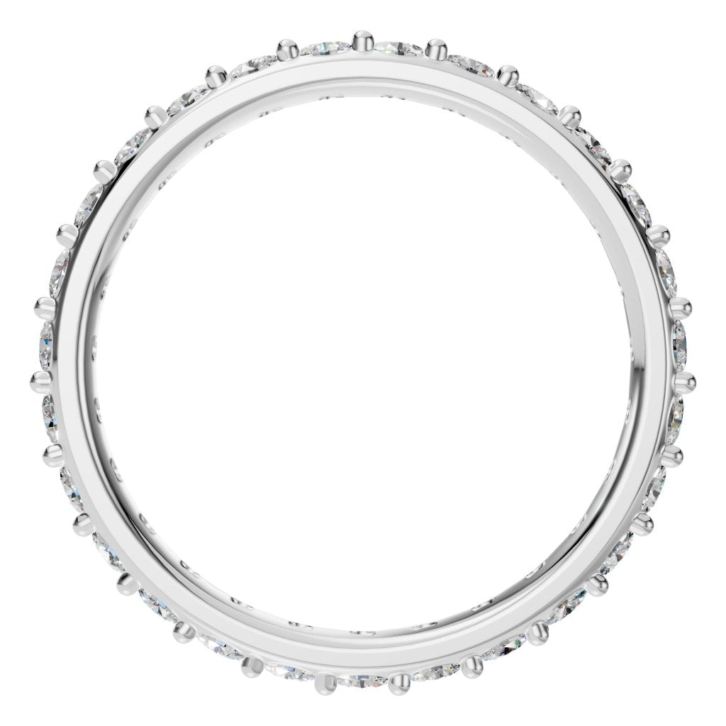 RI-1907 White Gold Ring SET - Top View