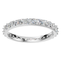 RI-1907 White Gold Ring SET - Front View