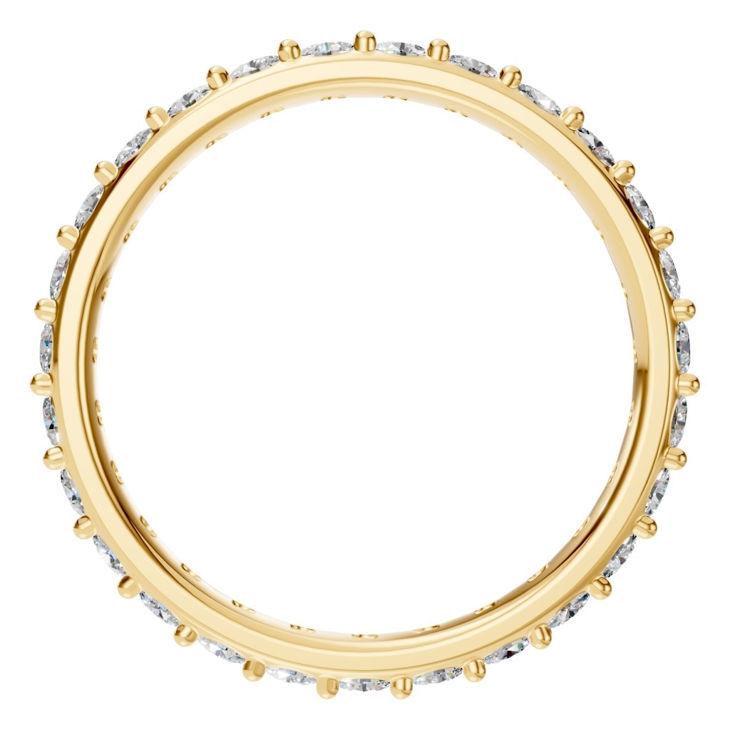 RI-1907 Yellow Gold Ring SET - Top View