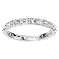 RI-1907 White Gold Ring UNSET - Front View