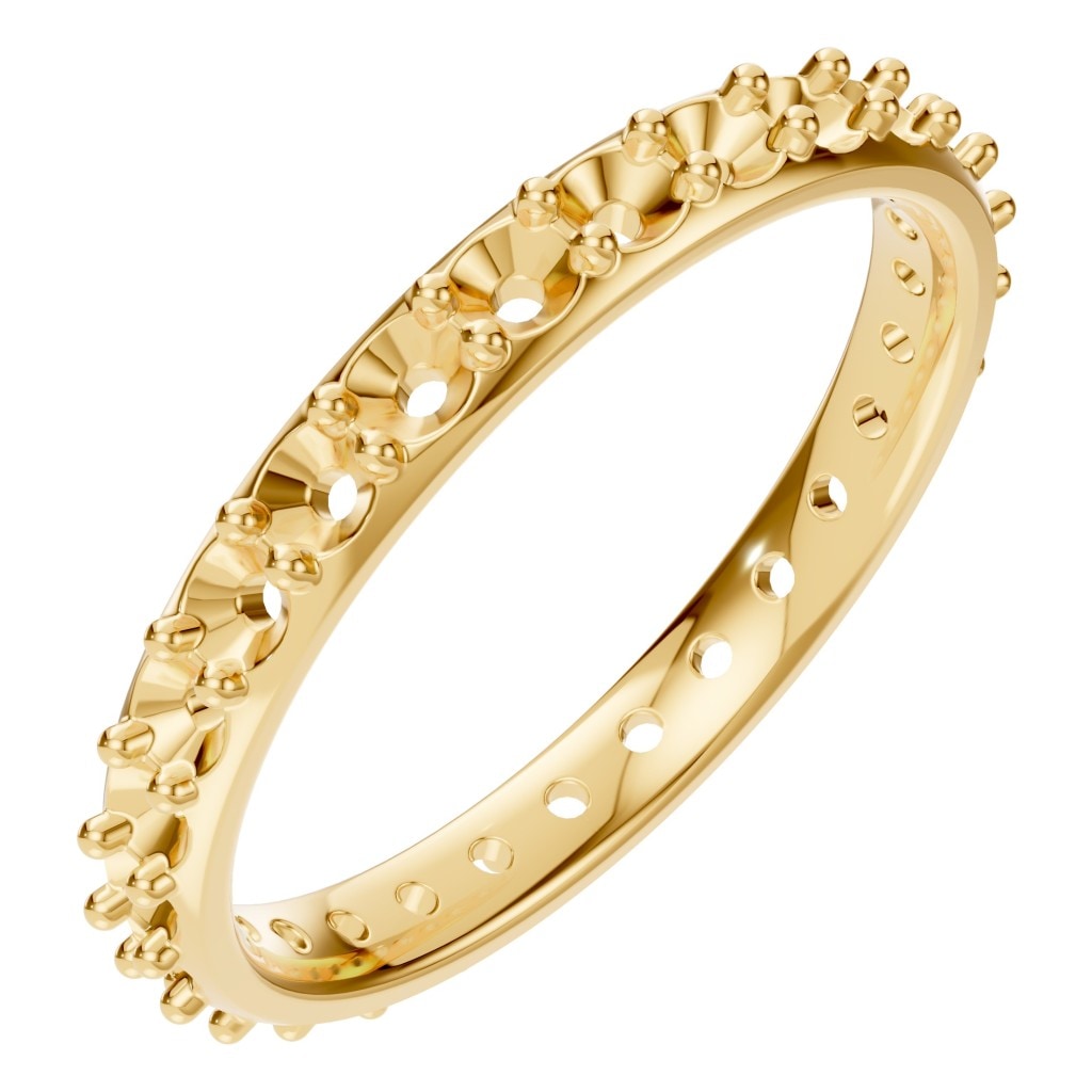 RI-1907 Yellow Gold Ring UNSET - Main View