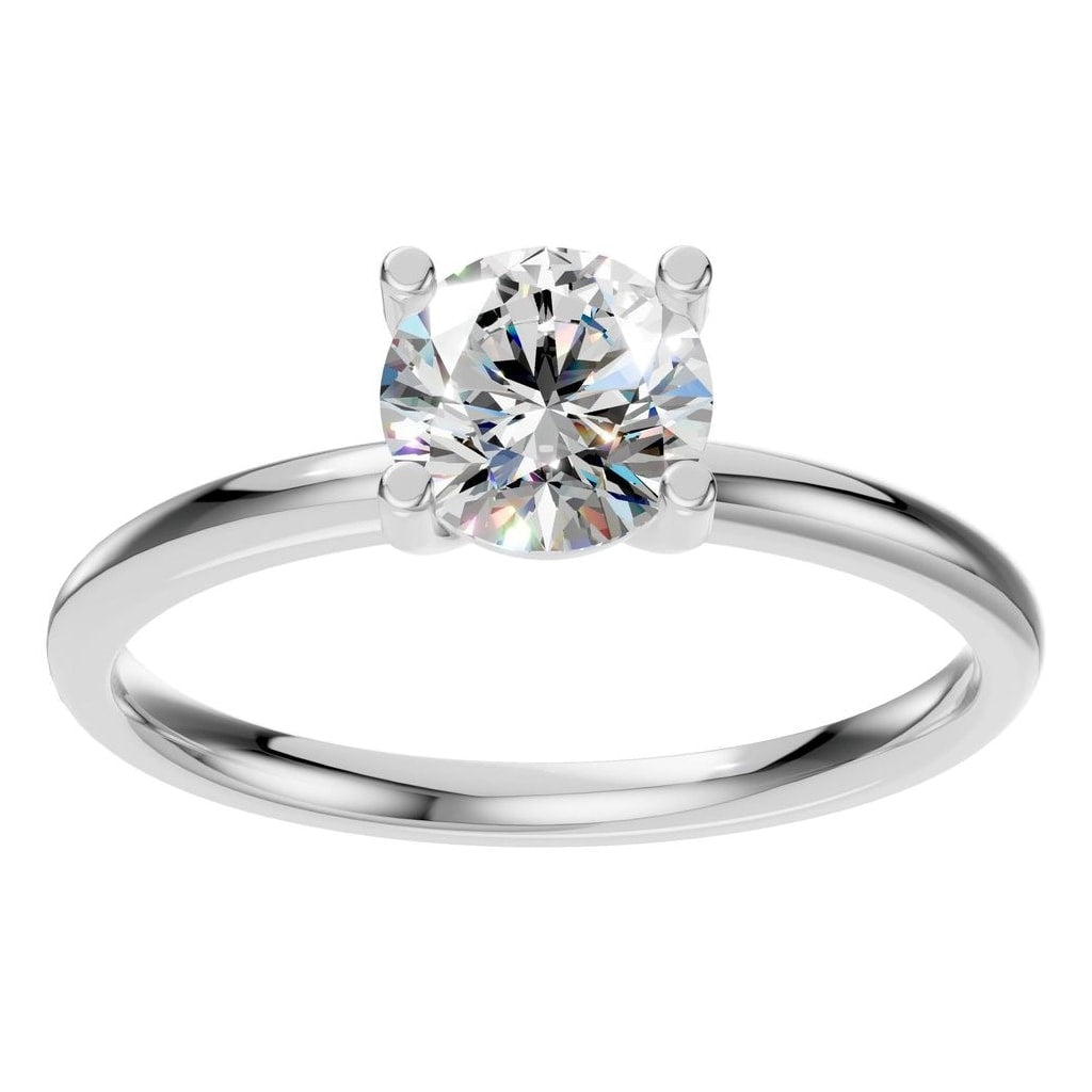 RI-1979 White Gold Ring SET - Front View