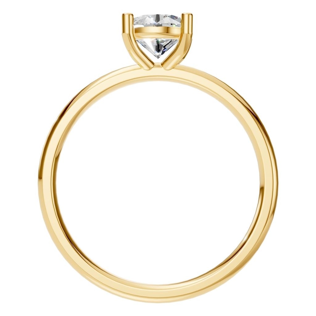 RI-1979 Yellow Gold Ring SET - Top View