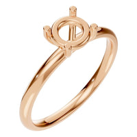 RI-1979 Rose Gold Ring UNSET - Main View