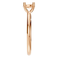 RI-1979 Rose Gold Ring UNSET - Side View