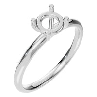 RI-1979 White Gold Ring UNSET - Main View