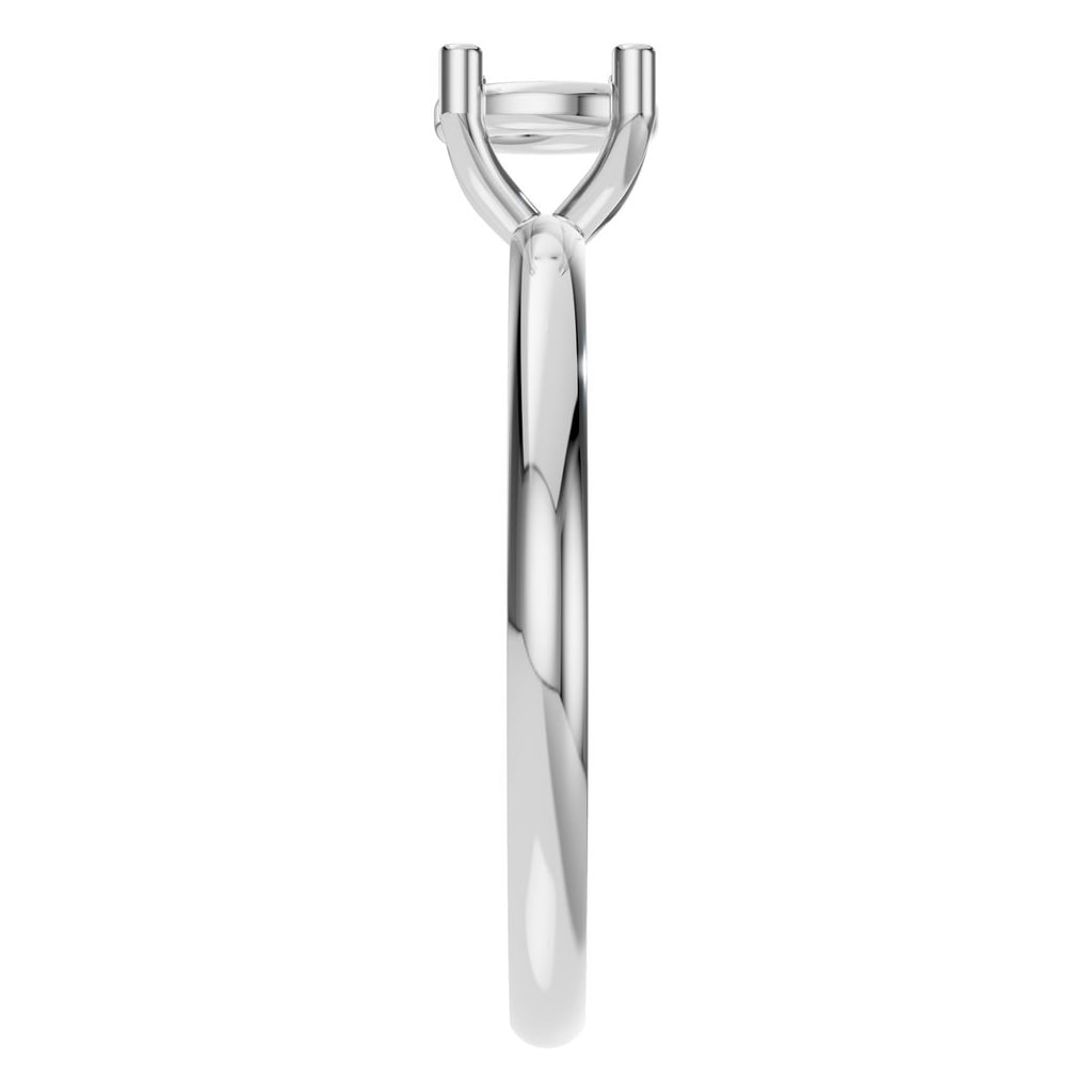 RI-1979 White Gold Ring UNSET - Side View