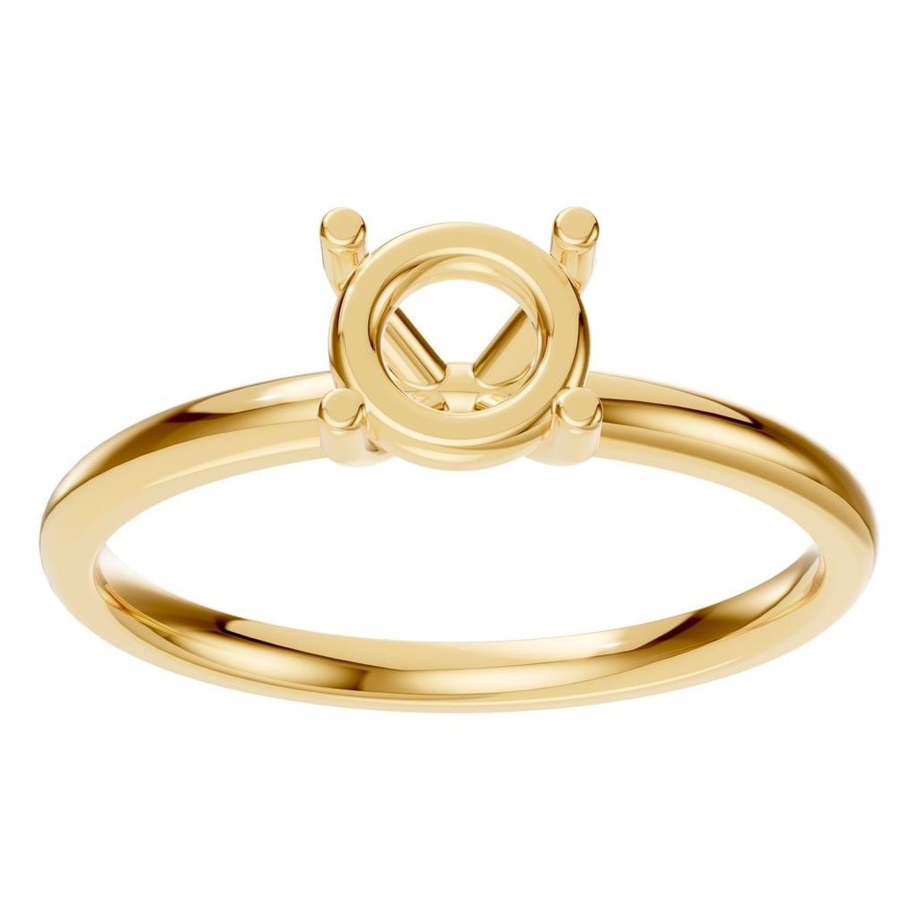 RI-1979 Yellow Gold Ring UNSET - Front View
