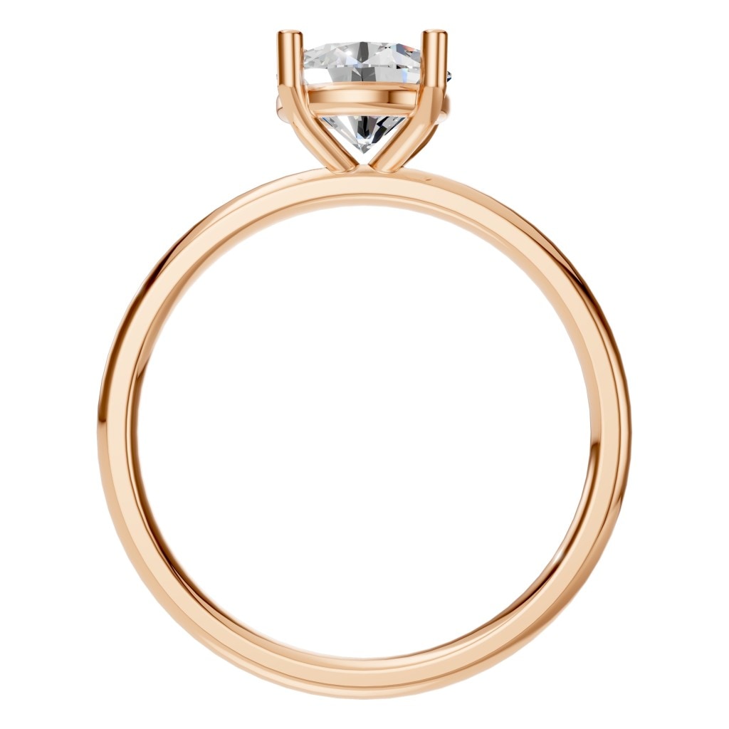 RI-1979 Rose Gold Ring SET - Top View