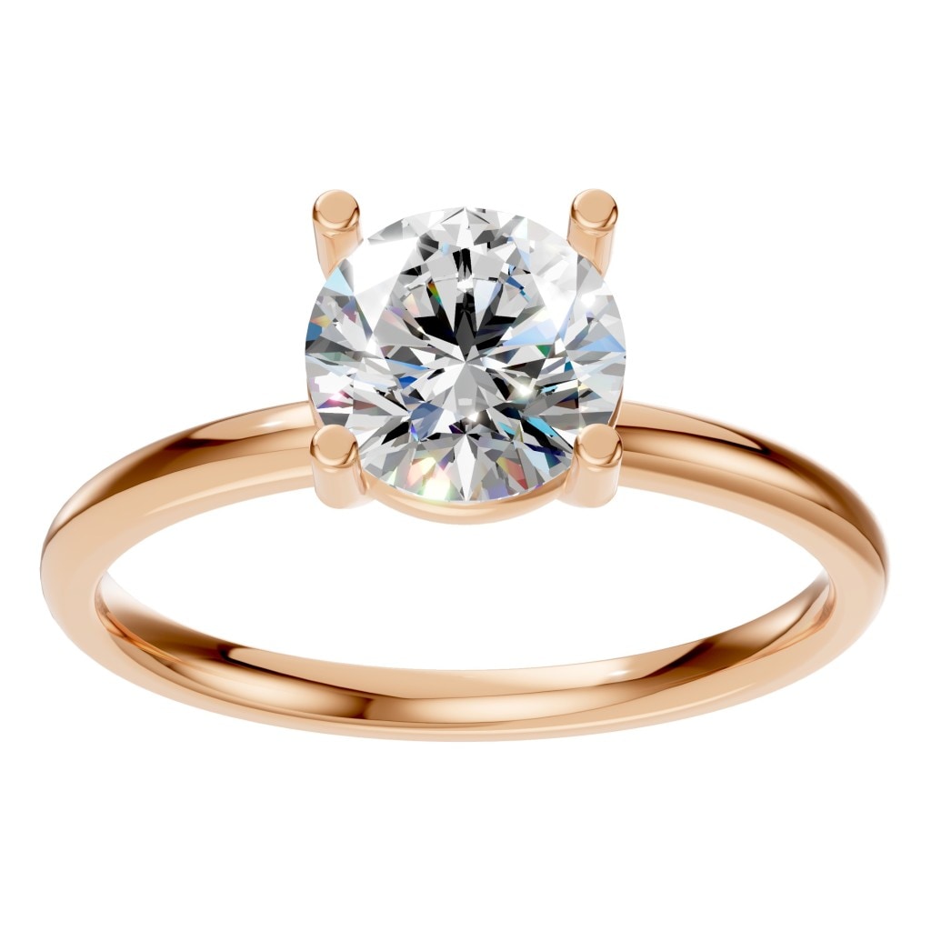 RI-1979 Rose Gold Ring SET - Front View