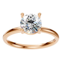 RI-1979 Rose Gold Ring SET - Front View