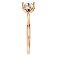 RI-1979 Rose Gold Ring SET - Side View
