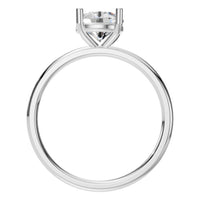 RI-1979 White Gold Ring SET - Top View