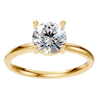 RI-1979 Yellow Gold Ring SET - Front View